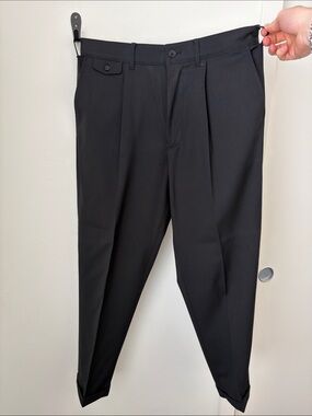 Alex Mill Standard Pleated Dress Pant (size 31, black)